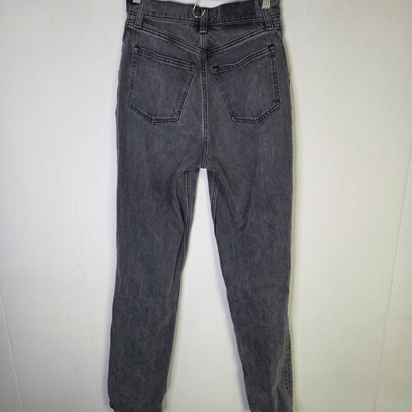 Abercrombie & Fitch Women's Jeans The 90s Straight Extra High Rise Gray Size 25 - Picture 2 of 7